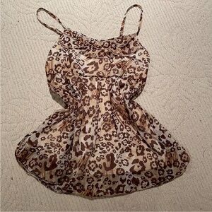 Cheetah Print Tank Top